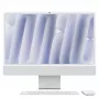 iMac 24 Retina 4.5k Display M4, Sidabrinis, M4 (10-CPU/10-GPU), 16GB, 512GB, standartinis stiklas, Touch ID, Vokiška, Gigabit Ethernet, Magic pelė, MWUV3D/A