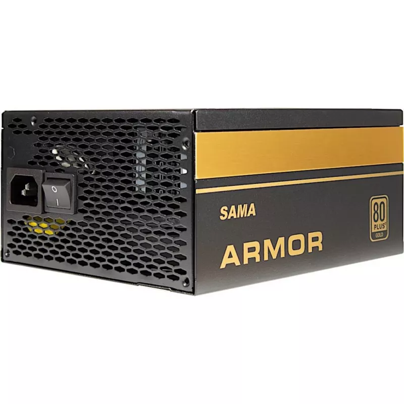 SAMA FTX-850-B ARMOR 850W, PC maitinimo blokas juodas, 4x PCIe, kabelių valdymas, 850 vatų