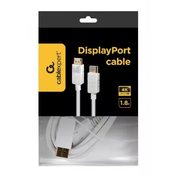DisplayPort laidas Gembird CC-DP2-6-W — DisplayPort į DisplayPort, 1,8 m, baltas
