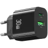 usams Įkroviklis USA001631 30W su 1x USB-C ir 1x USB-A greitas įkrovimas