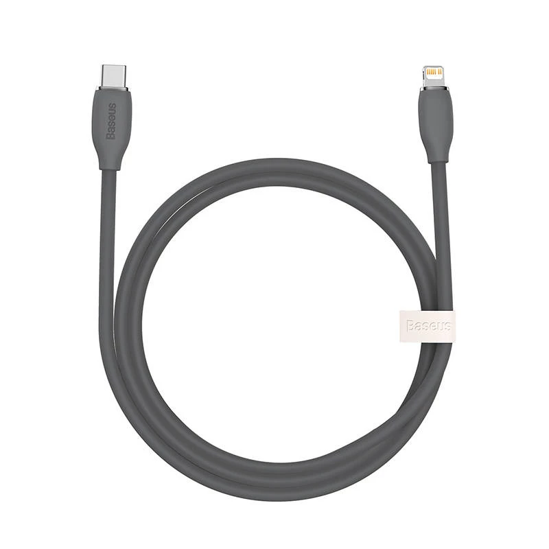 Baseus Jelly laidas USB-C į Lightning, 20 W, 1,2 m (juodas)