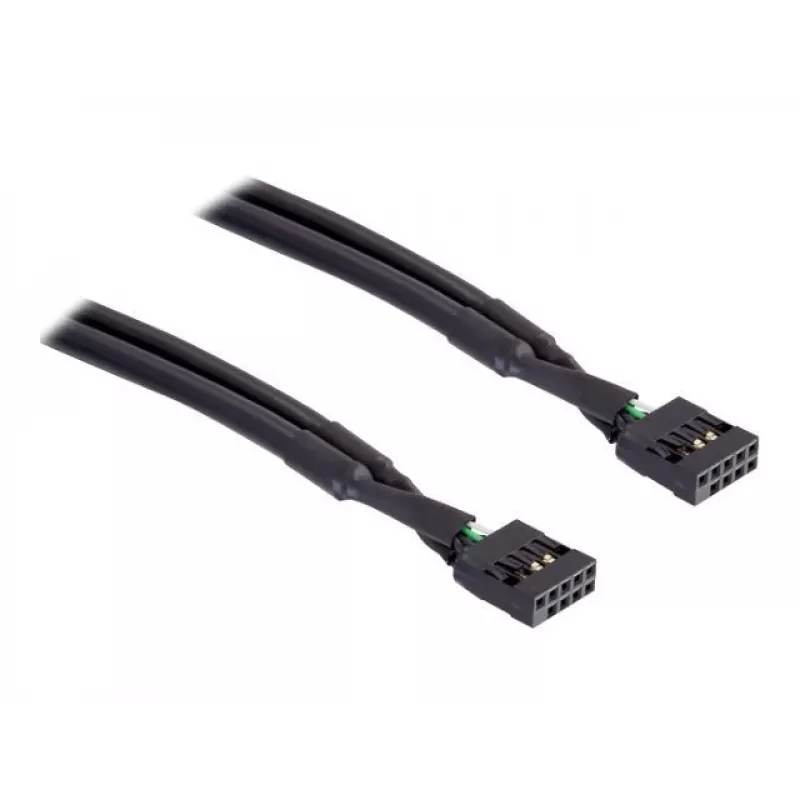 Vidinis USB laidas DeLOCK 82437 0,5 m 10 kontaktų moteriška jungtis