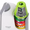 Daržovių pjaustyklė Adler AD 4815, 150 W, 5 antgaliai, ABS korpusas, balta/pilka