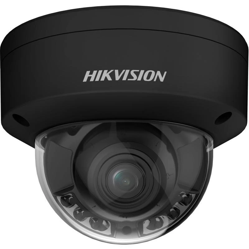 Hikvision Pro Series with ColorVu DS-2CD2747G2HT-LIZS(2.8-12)/eF/BLK kupolinė IP apsaugos kamera, skirta naudoti patalpose ir lauke, 2688 x 1520 pikselių, montuojama ant lubų