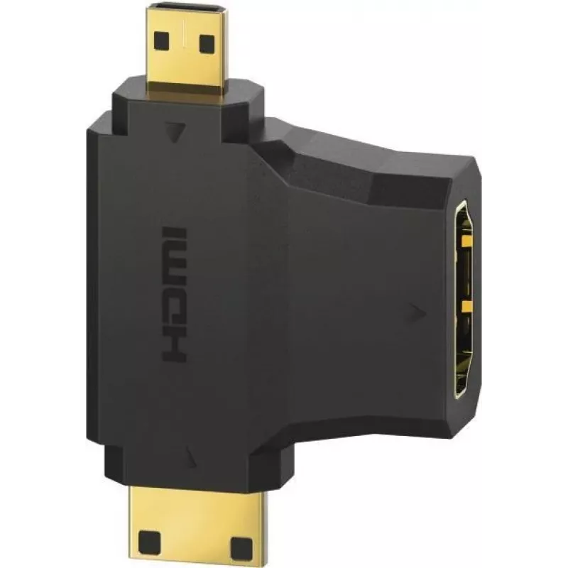 Hama 00305020 HDMI laidas HDMI Type A (Standard) HDMI Type C/HDMI Type D Juoda