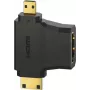 Hama 00305020 HDMI laidas HDMI Type A (Standard) HDMI Type C/HDMI Type D Juoda