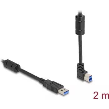 DeLOCK USB kabelis Type-A kištukas į Type-B kištuką 90° į viršų kampuotas 2 m