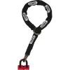 ABUS 59715 dviračio spyna juoda-raudona 1200 mm grandinės spyna (59715)