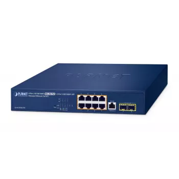 Valdomas komutatorius PLANET GS-4210-8UP2S 8 prievadų Gigabit Ethernet PoE