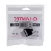 Keystone lizdas A-LAN MKB-U6-1 — RJ45 U/UTP Cat6, 22/26 AWG, juodas/baltas ABS korpusas
