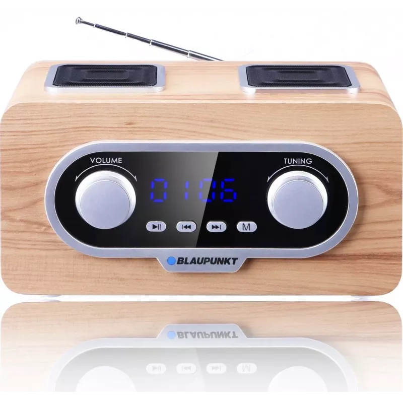 Blaupunkt PP5.2CR radijas, nešiojamas, medžio išvaizda
