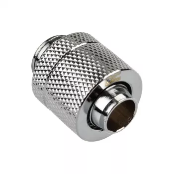Alphacool Eiszapfen jungtis tiesi G1/4 colio AG į 13/10 mm - chromas sidabrinis