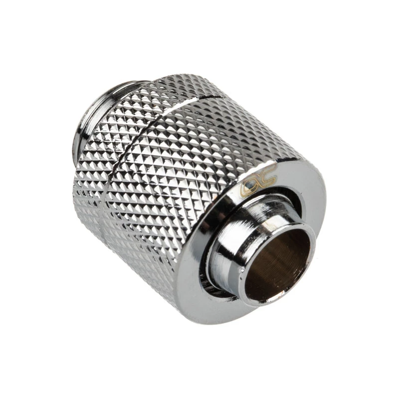 Alphacool Eiszapfen jungtis tiesi G1/4 colio AG į 13/10 mm - chromas sidabrinis