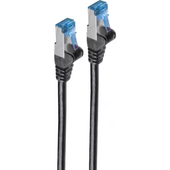 Tinklo kabelis ShiverPeaks BS75715-S 5m Cat6a S/FTP juodas