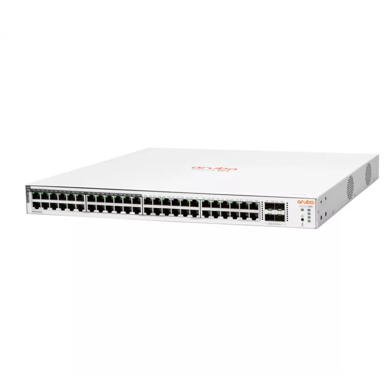 HPE Aruba Networking Aruba Instant On 1830 48G 24p Class4 PoE 4SFP 370W valdomas L2 Gigabit Ethernet (10/100/1000) maitinimas per Ethernet (PoE) 1U