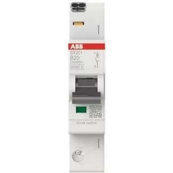 ABB grandinės pertraukiklis SX201-B20 Flexline B-char.6kA 20A 1P (2CDS251003R0205)
