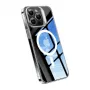 Torras UPRO Lstand Clear-Mag dėklas iPhone 15 — permatomas, MagSafe suderinamas, L formos stovas