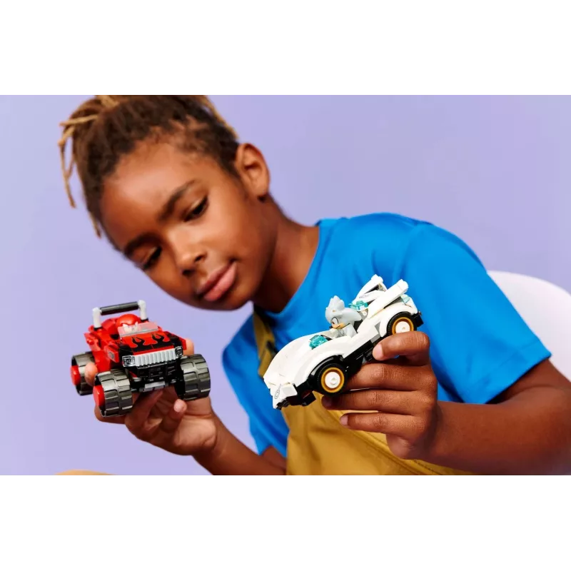 LEGO SONIC THE HEDGEHOG 77118 Sidabrinė's Car vs Knuckles' Monster Truck