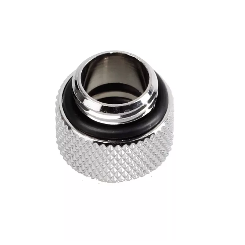 Bitspower Multi-Link adapteris tiesus G1/4 colio AG į 12 mm AD kieto vamzdelio – Blizgantis sidabras