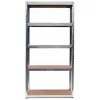 Sodo įrankių laikymo lentyna top e shop SHELF G9040 — Laisvai pastatomas stelažas, cinkuotas plienas ir MDF, 900×400×1800 mm, 875 kg talpa