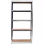 Sodo įrankių laikymo lentyna top e shop SHELF G9040 — Laisvai pastatomas stelažas, cinkuotas plienas ir MDF, 900×400×1800 mm, 875 kg talpa