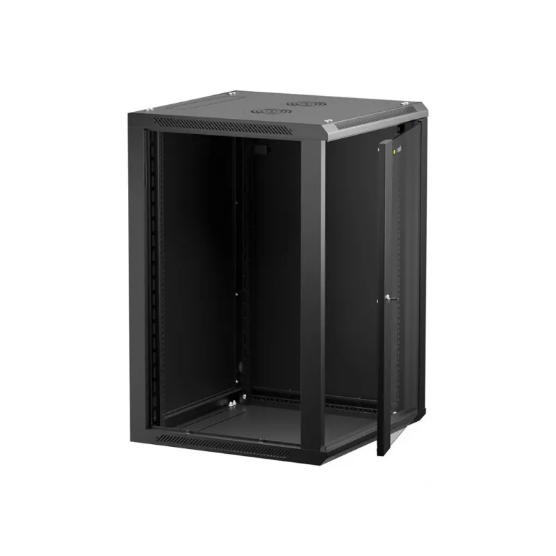 Ant sienos montuojamas stovas Netrack 019-180-66-022 juodas 18U