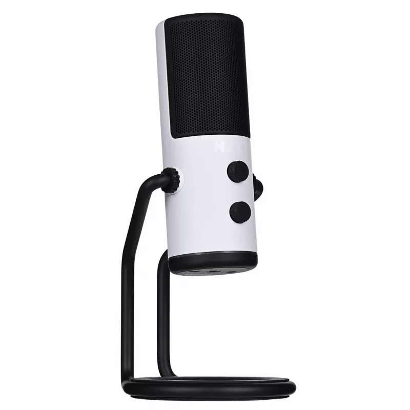 PC mikrofonas NZXT Capsule White — USB, kardioidinis, 24 bitų/96 kHz, 100 dB SNR, 120 dB jautrumas, aliuminis, komplekte USB-C į USB-A laidas