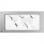NeXtime klok B1009065 Time Zone, 39x90 cm, balta/sidabrinė