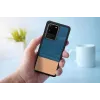 Apsauginis išmaniojo telefono dėklas Man and Wood Galaxy S20 Ultra Denim Juoda