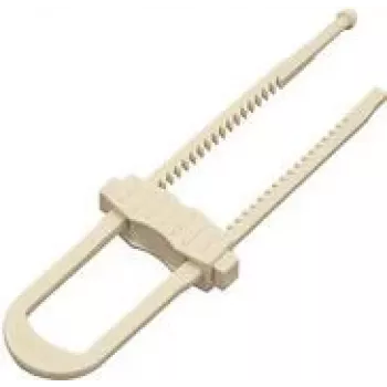 Vaikų spintelių slankioji spyna Olympia BS 805, balta, rinkinys 6 vnt., 61×19×224 mm