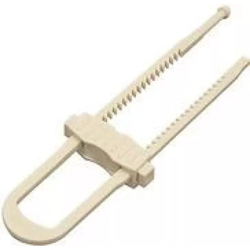 Vaikų spintelių slankioji spyna Olympia BS 805, balta, rinkinys 6 vnt., 61×19×224 mm