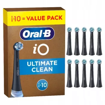 Pakaitinės dantų šepetėlio galvutės BRAUN Oral‑B iO Ultimate Cleaning (10 vnt. pakuotė)
