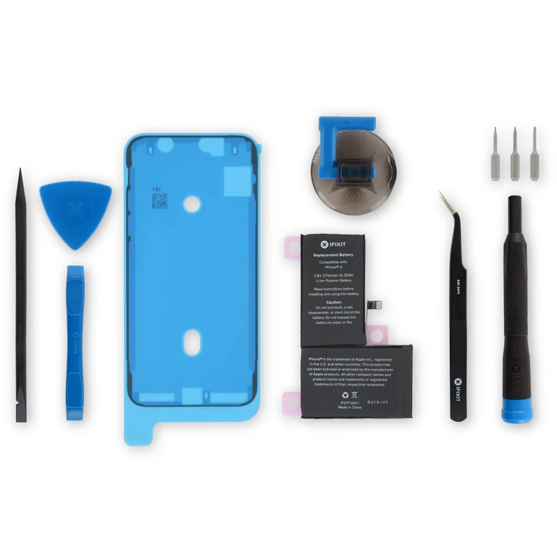 iFixit iPhone X baterijos remonto rinkinys