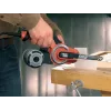 Juostinis šlifuoklis Juoda & Decker KA902EK — 400 W, reguliuojamas greitis, šlifavimo plokštė 451×13 mm, 230 V, 3 m laidas, su nešiojimo dėklu