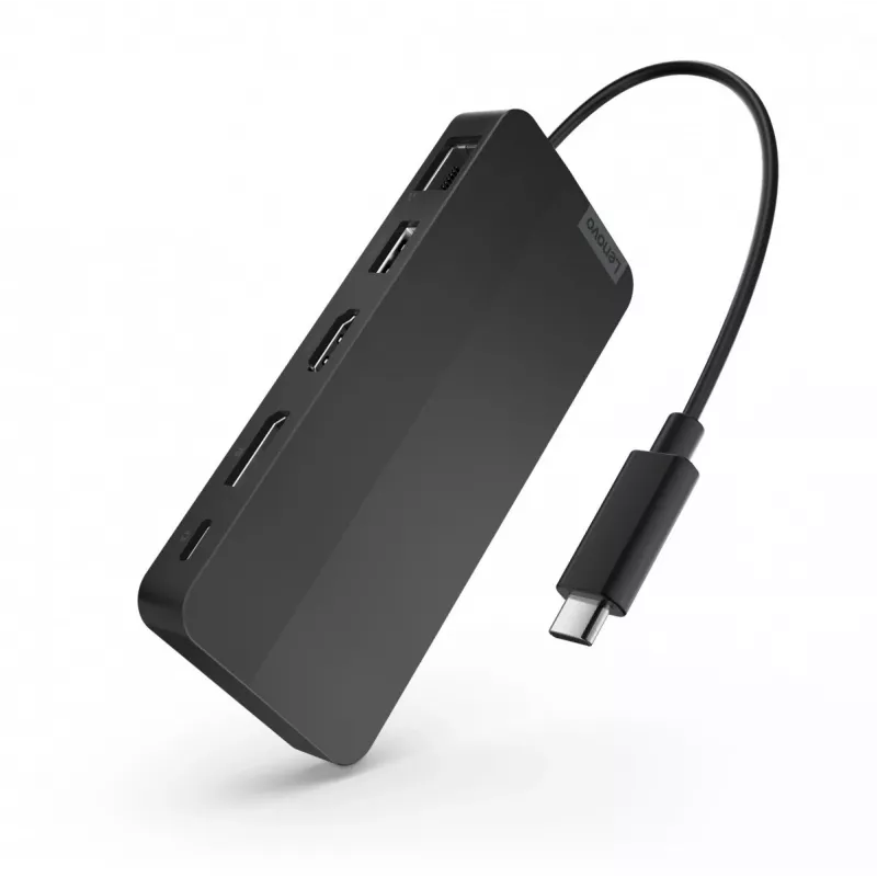 Lenovo 40B90100EU nešiojamojo kompiuterio dokas / prievadų kopijuoklis Laidinis USB 3.2 Gen 1 (3.1 Gen 1) Type-C Juodas