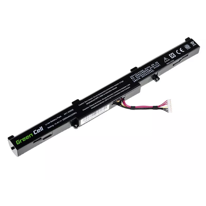 Baterija Green Cell AS77 ASUS nešiojamiesiems kompiuteriams — Li-Ion 15 V, 2200 mAh, 4 elementai, juoda