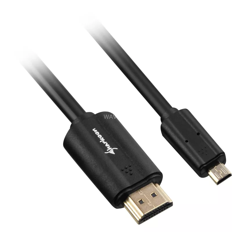 HDMI kabelis Sharkoon 1.5m HDMI/Micro HDMI