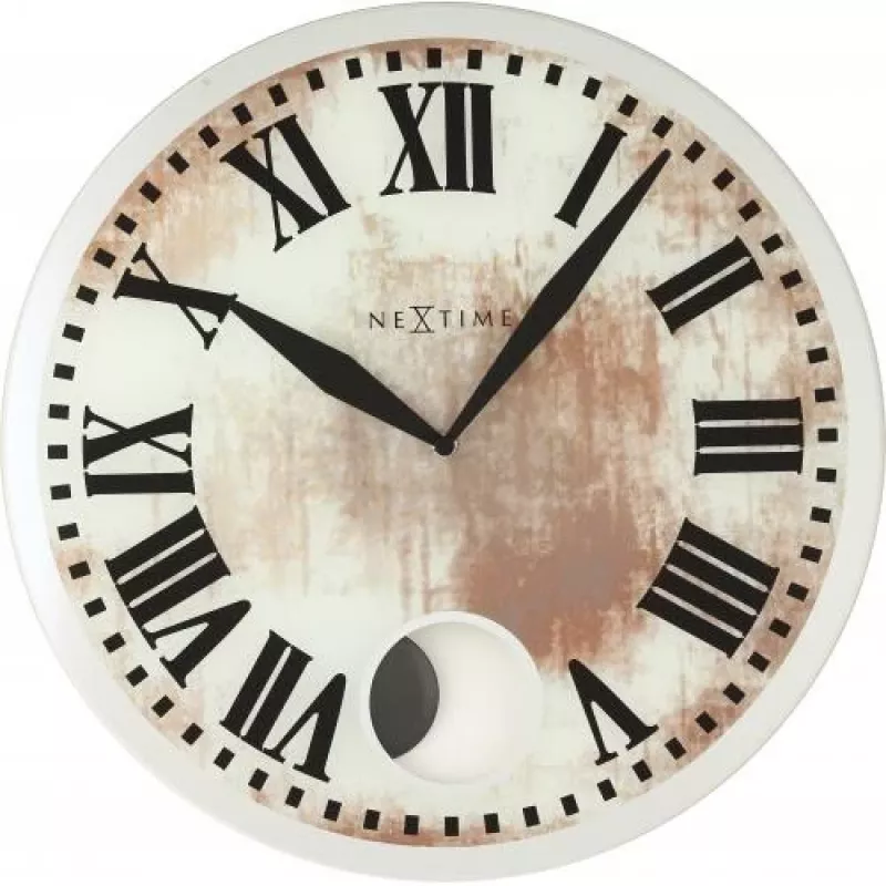 „NeXtime“ laikrodis 8162 „Romana“, Ø43 cm, sieninis, baltas