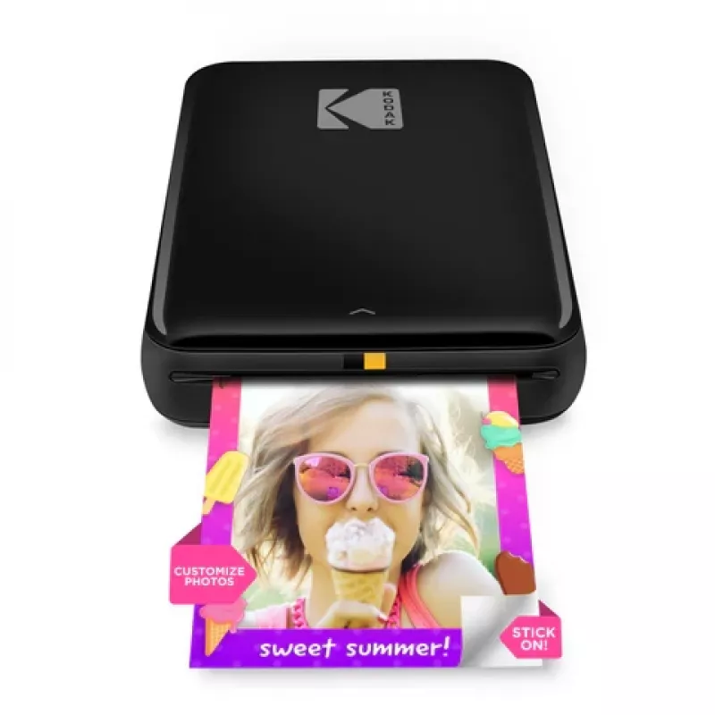 Kodak STEP Instant Mobile Photo spausdintuvas, spalvotas, ZINK 2x3'', 1 psl./min., Bluetooth, juodas