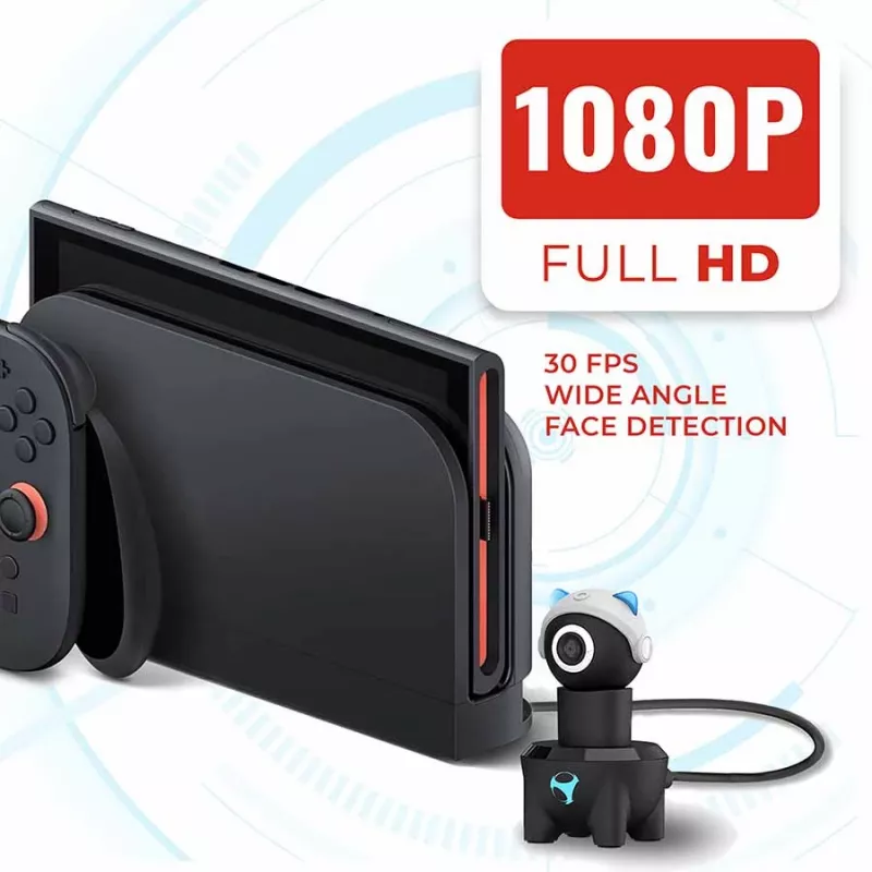 Subsonic Playcam 1080 2in1 HD Mini Camera For Nintendo Switch 2 šviesiai mėlyna