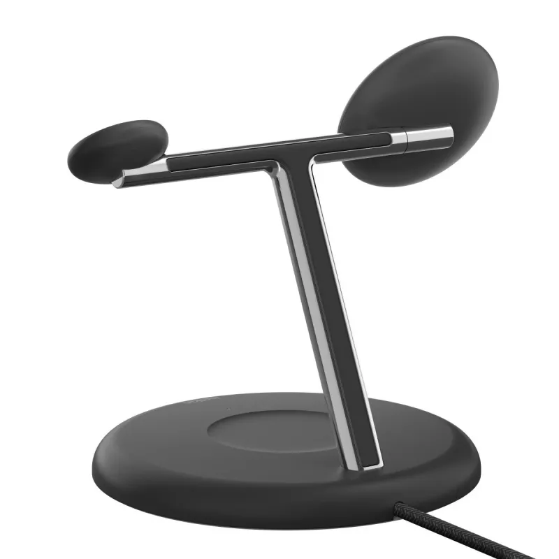 Įkroviklis Belkin WIZ023VFBK vidaus USB belaidis ausinėms išmaniajam telefonui išmaniajam laikrodžiui juodas