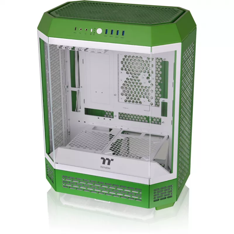 Thermaltake The Tower 600 Mid Tower ATX korpusas su stiklo plokštėmis (žalia/balta)
