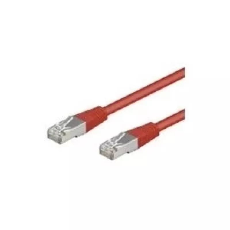 Wentronic Goobay CAT 5e komutacinis kabelis, SF/UTP, raudonas, 10 m - CCA vario mišinys (68037)