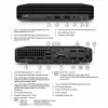 Stalinis kompiuteris HP EliteDesk 800 G6 — Intel Core i5-10500, 16 GB RAM, 256 GB SSD, Intel UHD Graphics 630, Windows 11 Pro (A klasė, atnaujintas)