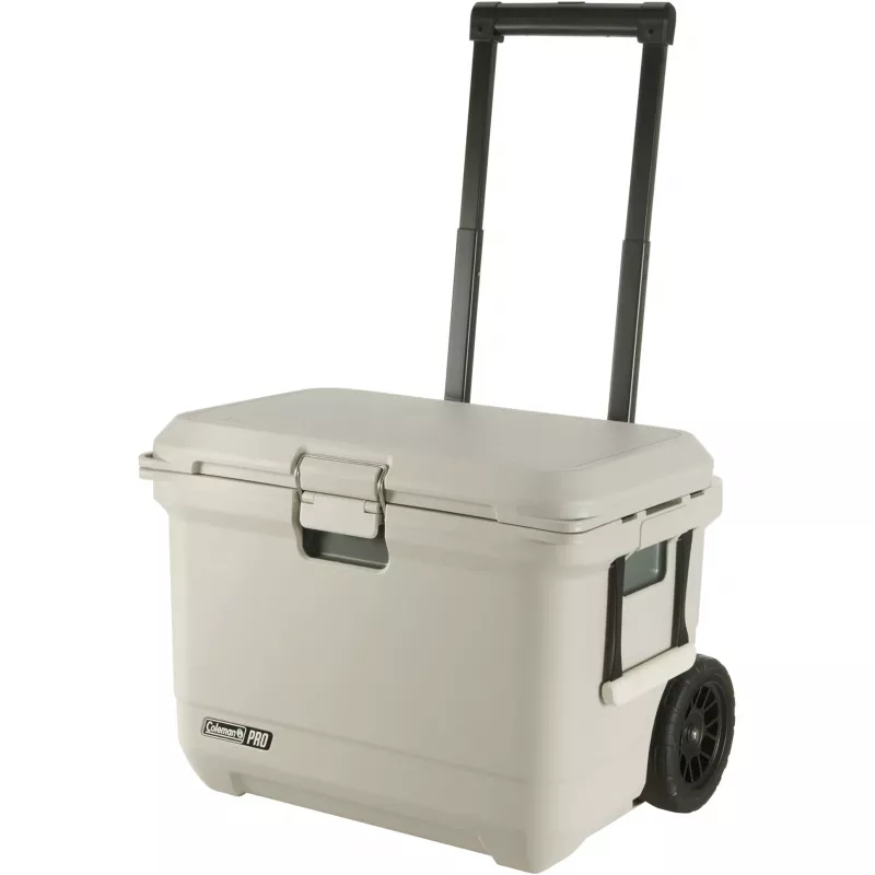 Coleman Pro 55QT Wheeled Cooler Box White 52L 120h