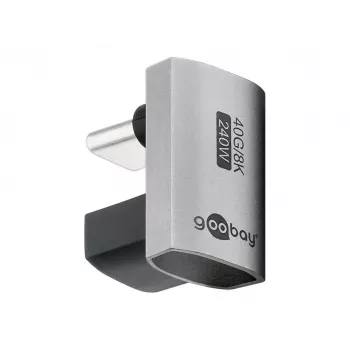 Goobay USB-C adapteris 180° U formos USB4 kištukas > lizdas (74445)