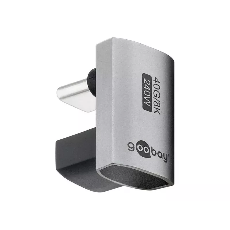Goobay USB-C adapteris 180° U formos USB4 kištukas > lizdas (74445)