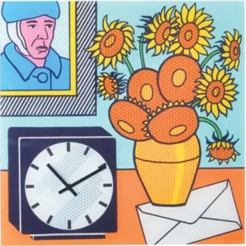 NeXtime klok 8170 Go van Go, 43x43 cm, sieninis, įvairių spalvų