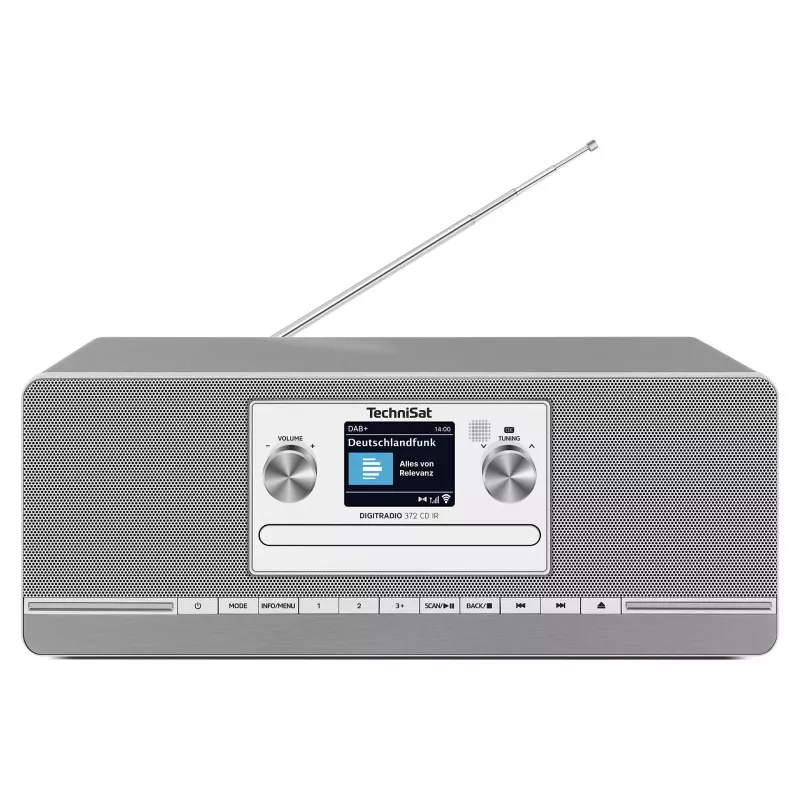 TechniSat DIGITRADIO 372 CD IR internetinis analoginis ir skaitmeninis radijas, antracito, sidabro