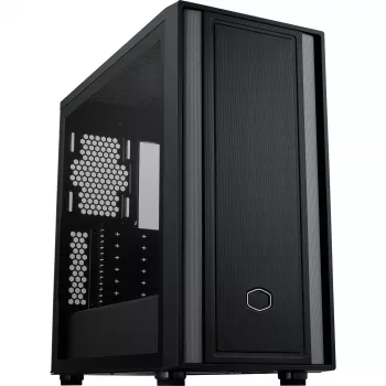 Cooler Master MasterBox 600 Lite PC korpusas, MIDI-Tower, E-ATX, grūdintas stiklas - juoda